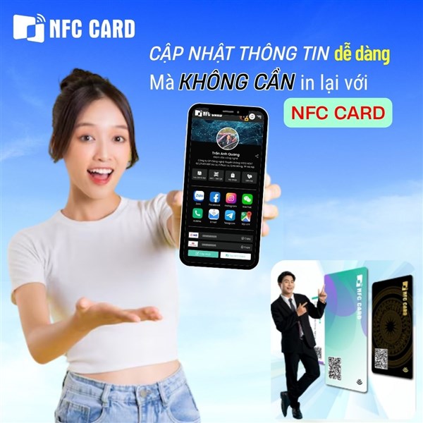 Cập nhật thông tin dễ dàng mà không cần in lại với NFC Card