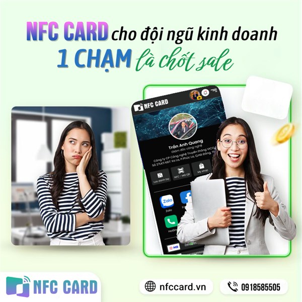 NFC Card cho đội ngũ kinh doanh – 1 chạm là chốt sale