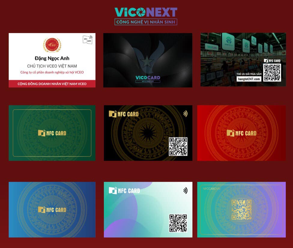 Mẫu mã NFC card
