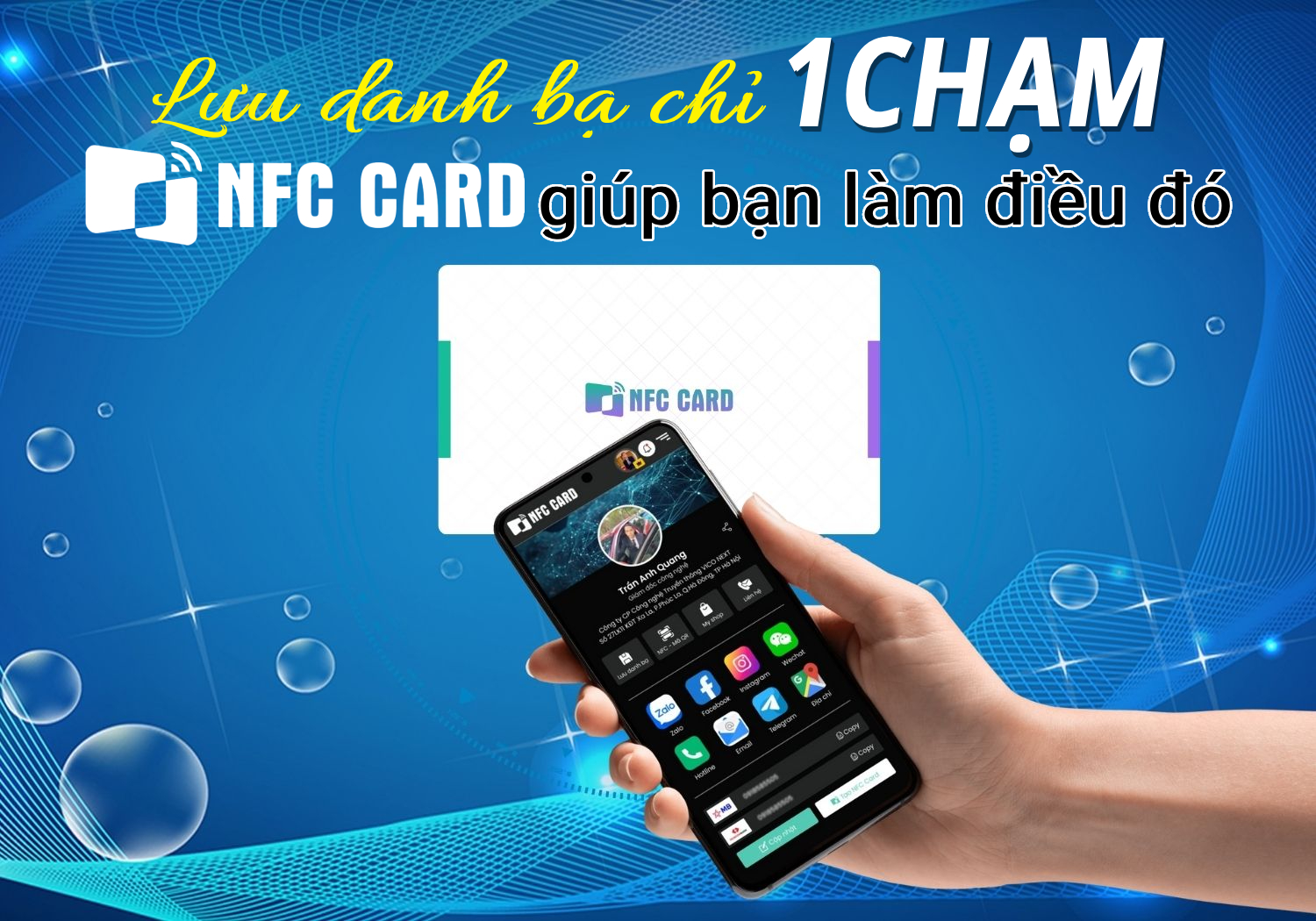 Lưu danh bạ chỉ với 1 chạm – NFC Card giúp bạn làm điều đó