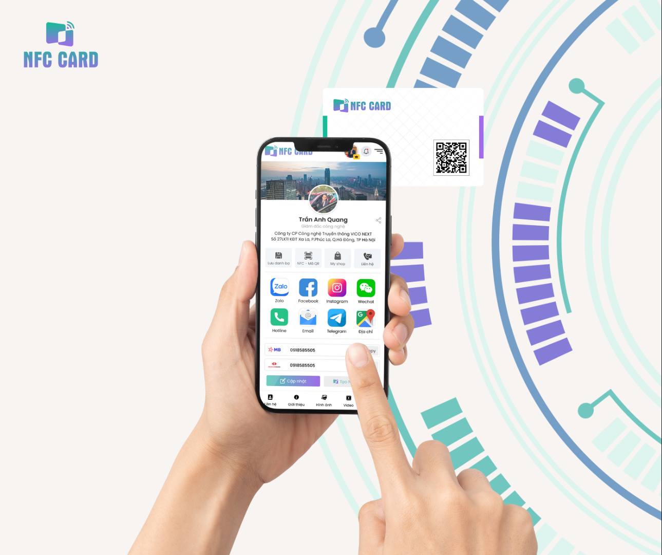 Quản lý hội viên thông minh bằng thẻ NFC